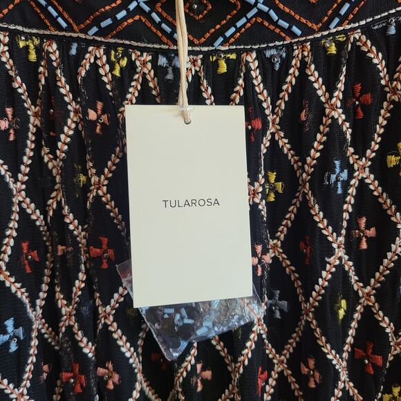 Tularosa Lexi Beaded See Through Festival High Waist Maxi Skirt Boho Western NWT - Picture 4 of 6